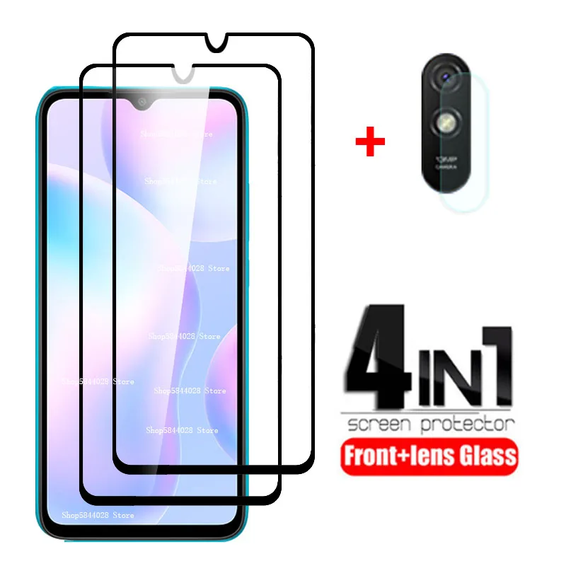 

Стекло 4 в 1 для Xiaomi Redmi 9A, закаленное стекло для защиты экрана Redmi Note 9 S, 8 Pro, Redmi 8, 9 A, C, стекло для объектива