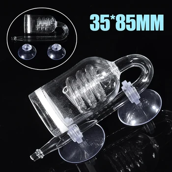 

1 PC 3.5*8.5cm Aquarium Glass CO2 Diffuser U-shape Plants Tank Atomizer Solenoid Regulator Moss CO2 Atomizer
