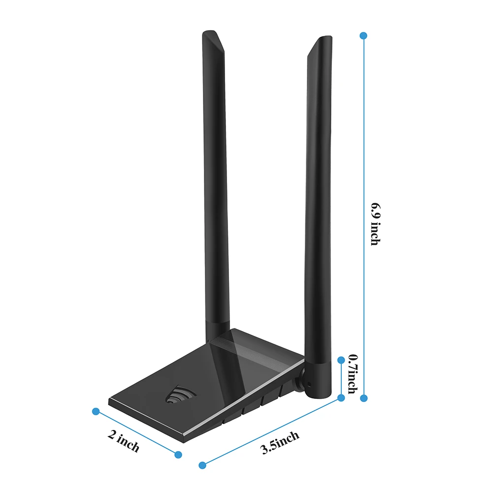 Беспроводная мини USB 3,0 интерфейсная сетевая карта Двухдиапазонная высокоскоростная ABS портативная антенна большого диапазона компьютерные аксессуары