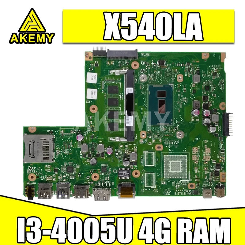 X540LA материнская плата для For Asus X540LJ F540L ноутбука I3-4005U CPU на борту 4G-RAM тест работа 100%