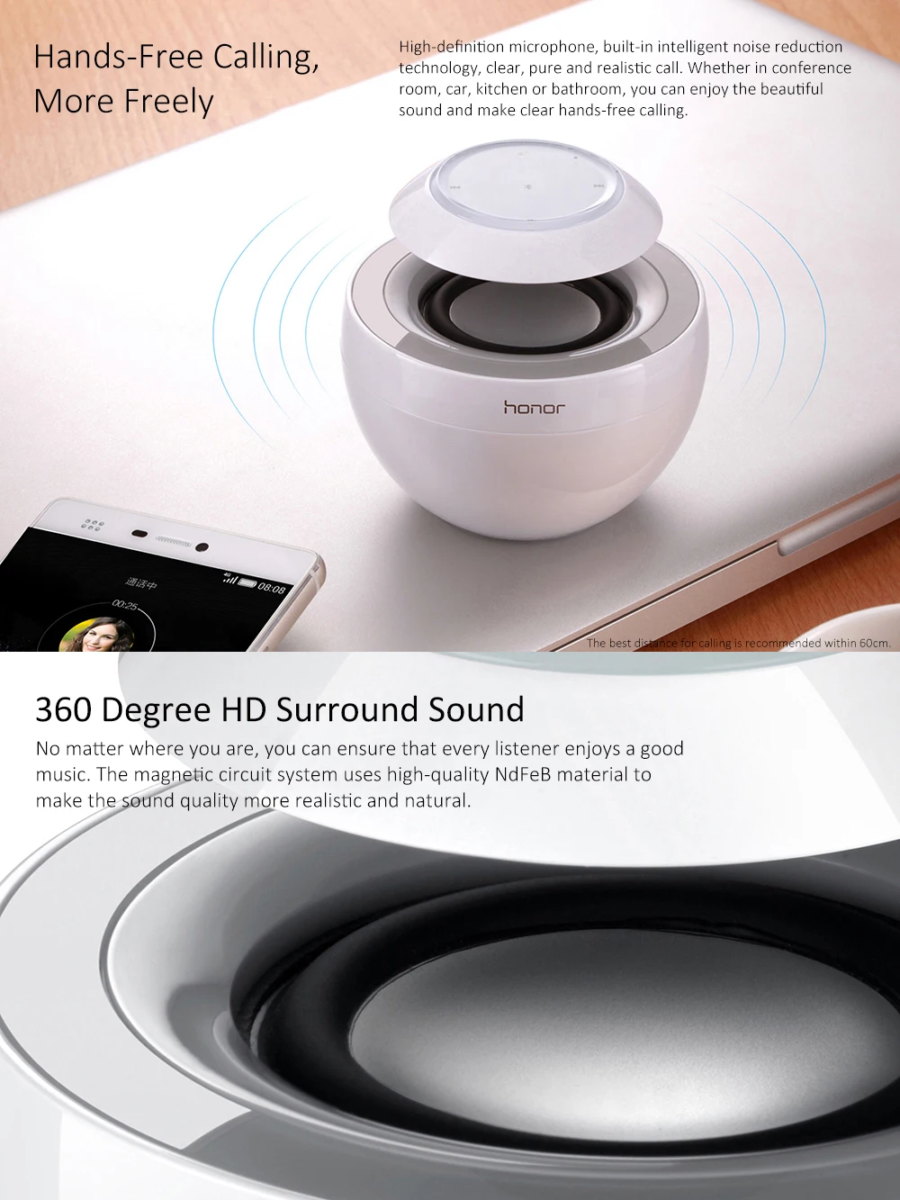 huawei Honor AM08 Лебедь Портативный беспроводной Bluetooth динамик громкой связи миниатюрная переносная колонка
