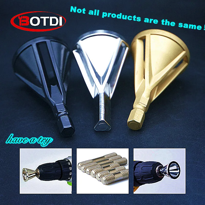 

Stainless Steel Deburring External Chamfer Tool Hex/Tri Shank Remove Burr Tool Hardness Drill Bit Silver/Black Drop Shipping