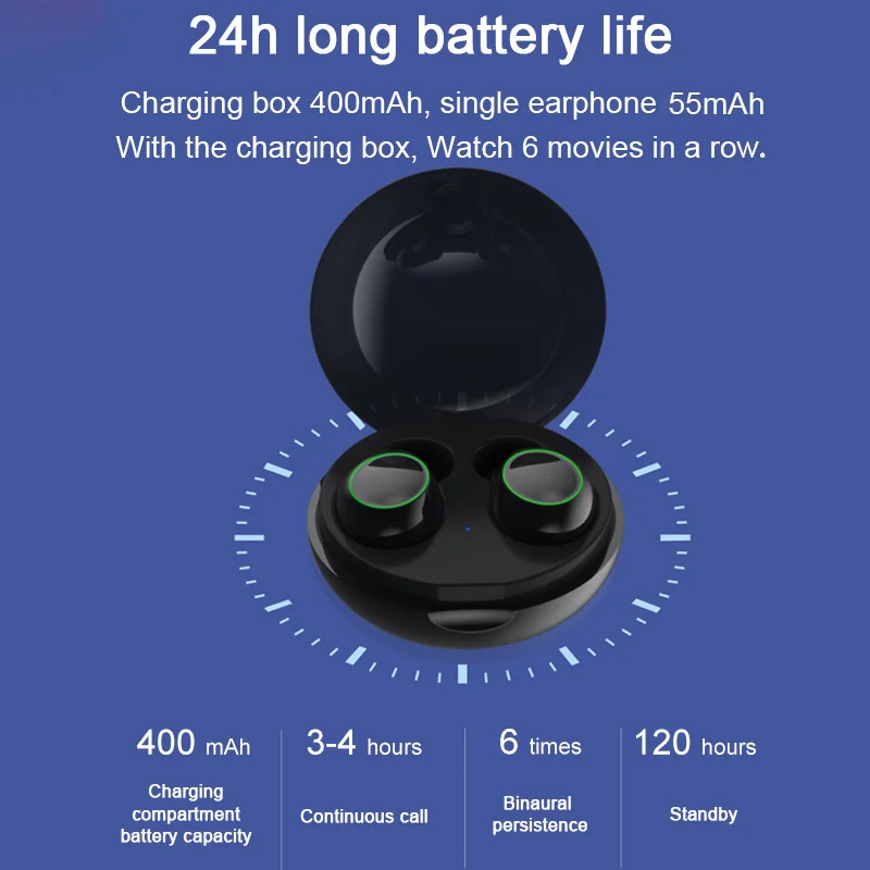 Huawei HIFI мини беспроводные наушники-вкладыши Bluetooth V5.0 спортивные водонепроницаемые наушники с зарядным устройством сенсорная игровая гарнитура