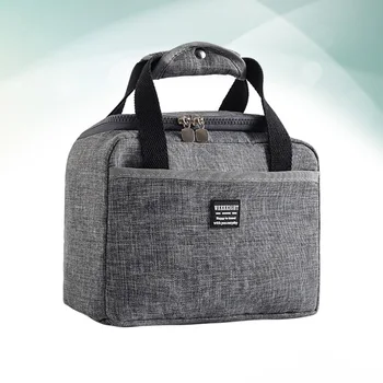 

1PC Insulated Oxford Cloth Portable Lunch Box Cooler Bag Bento Bag for Travel Picnic Adults