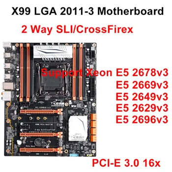

Extreme gaming X99 LGA 2011-3 motherboard with quad channel DDR3 up to 256GB and NVMe M.2 Support E5 2678V3 cpu