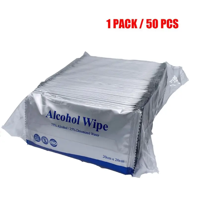 75% алкоголь влажные салфетки для рук в индивидуальной упаковке спиртовыми