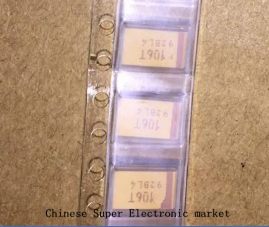 Танталовый конденсатор D 106 10 мкФ 35V 7343 106V 20 шт. | Электронные компоненты и