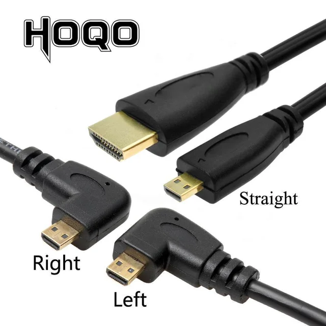 Compatible-hdmi Micro Hdmi 90 Left & Right Angled 90 Degree Micro Hdmi To  Hdmi Cable For Raspberry Pi 4 2m 3m 5m 50cm/150cm - Audio & Video Cables -  AliExpress