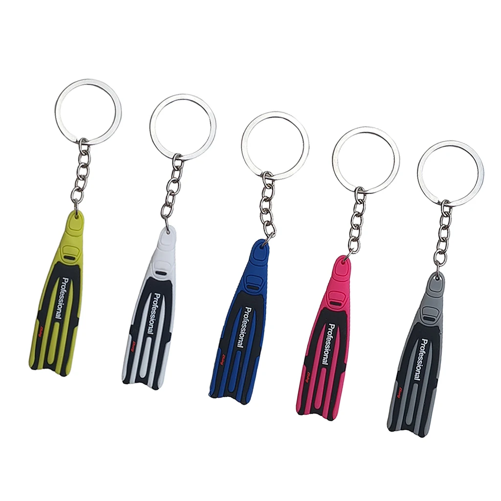 Scuba Diving Fins Flippers Key Chain Holder Keyring Keychain Key Chain Flipper Keychain Keyring for Swimming Diving