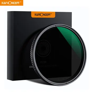 

K&F Concept 37/40.5/55/67/72/77mm Variable Neutral Density ND8-ND2000 ND Filter for Camera Lense with Multi-Resistant Coating