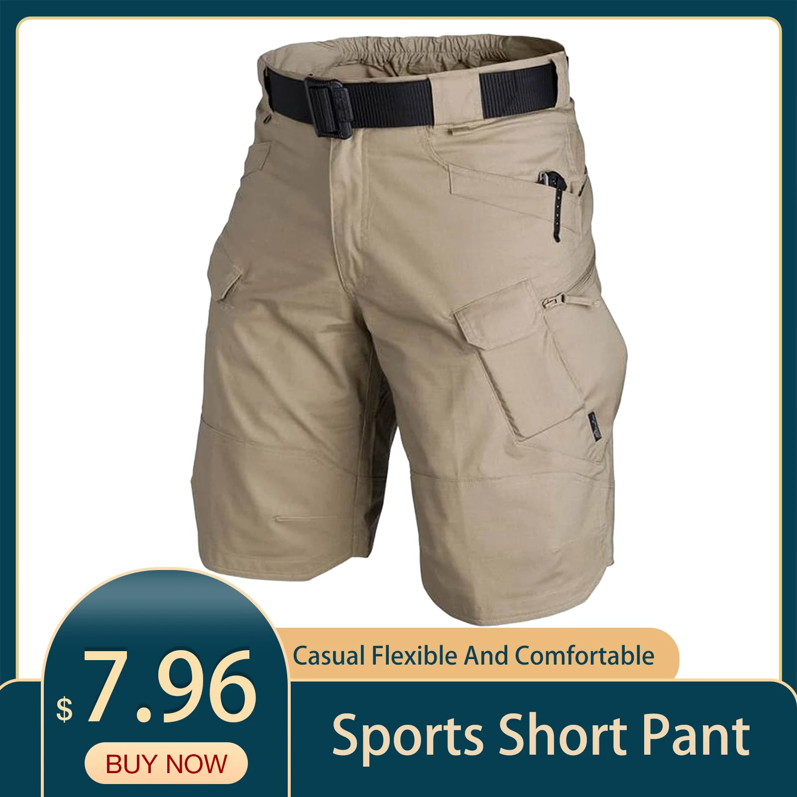 Casual Tactical Flexible And Comfortable Camouflage Shorts Waterproof Quick Dry Work Camo Sports