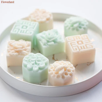 

3d Silicone 4 Holes Mold Bee Flower Honeycomb Pastry Handmade Soap Silicone Mould Fondant Cake Chocolate Mold Cake Decors