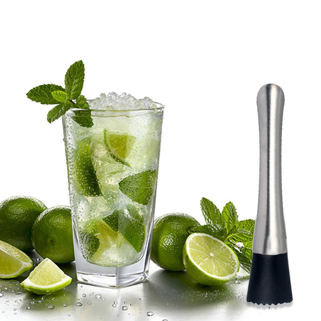 8 &quotдлинный из нержавеющей стали коктейль Muddler барная посуда Mojito бар миксер
