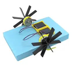 Игрушки на солнечных батареях Автомобиль DIY Мини Солнечный весло лодка Детская обучающая игрушка-гаджет подарок для детей W730