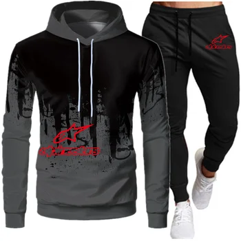 

2020 Autumn Fashion Men hoodies Sweatshirt sets men's fashion hip hop Hoodie + sports pants Tracksuit set Harajuku casual wear