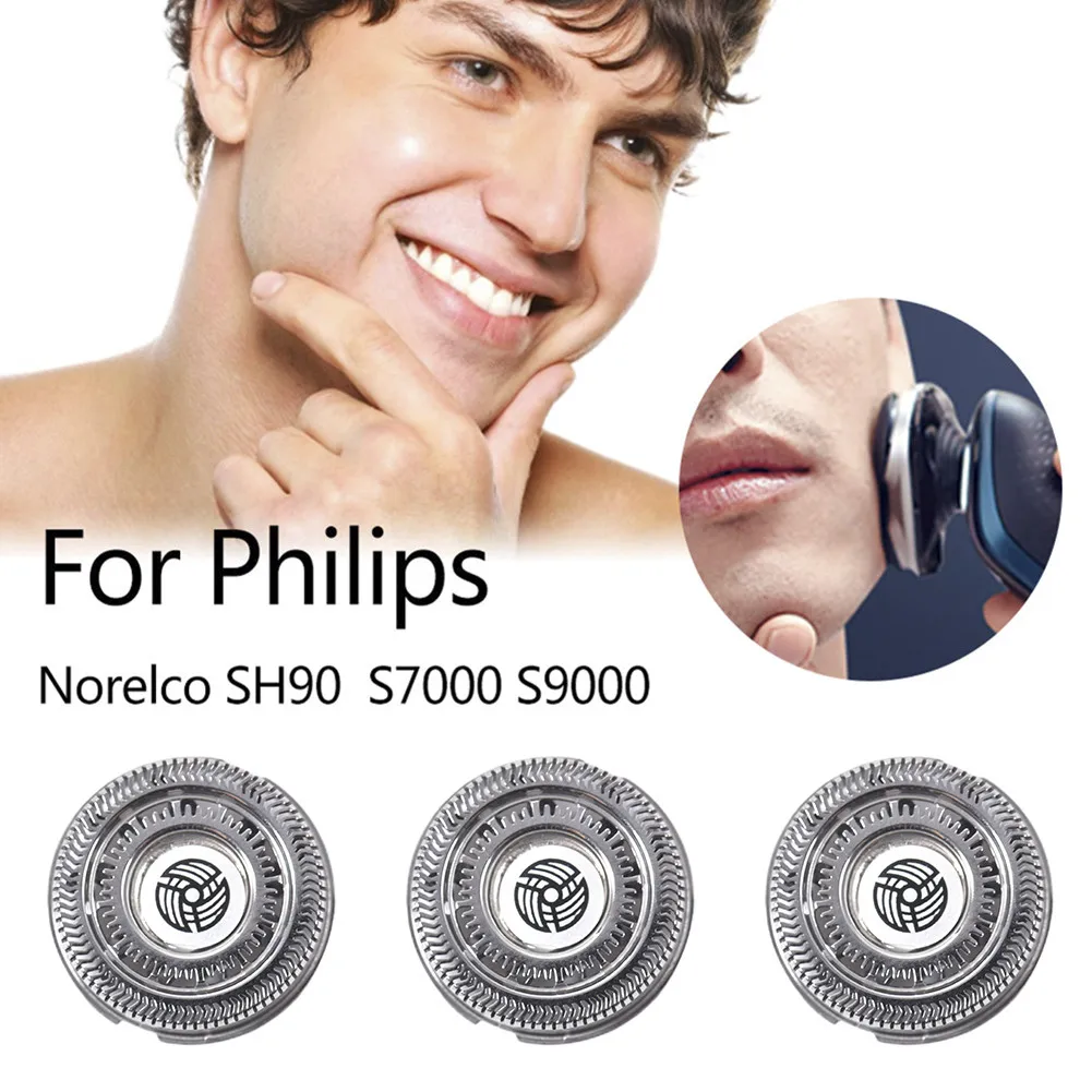 3 шт. бритва сменный резак наконечники для PHILIPS серии Norelco SH90 S7000 S9000 стали бритвенные аксессуары электрические головки