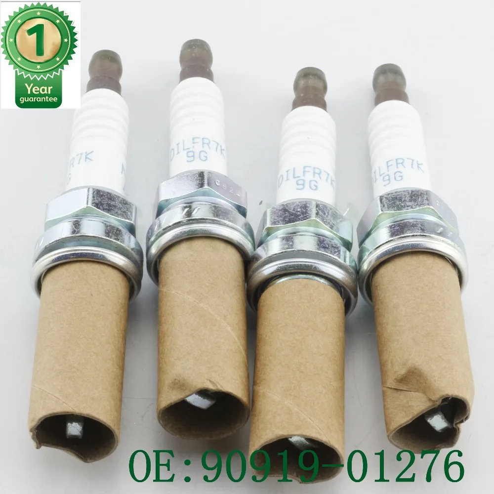 4pcs Spark Plug OEM 90919-01276 DILFR7K9G for Lexus GS300 IS200t NX200t NX300