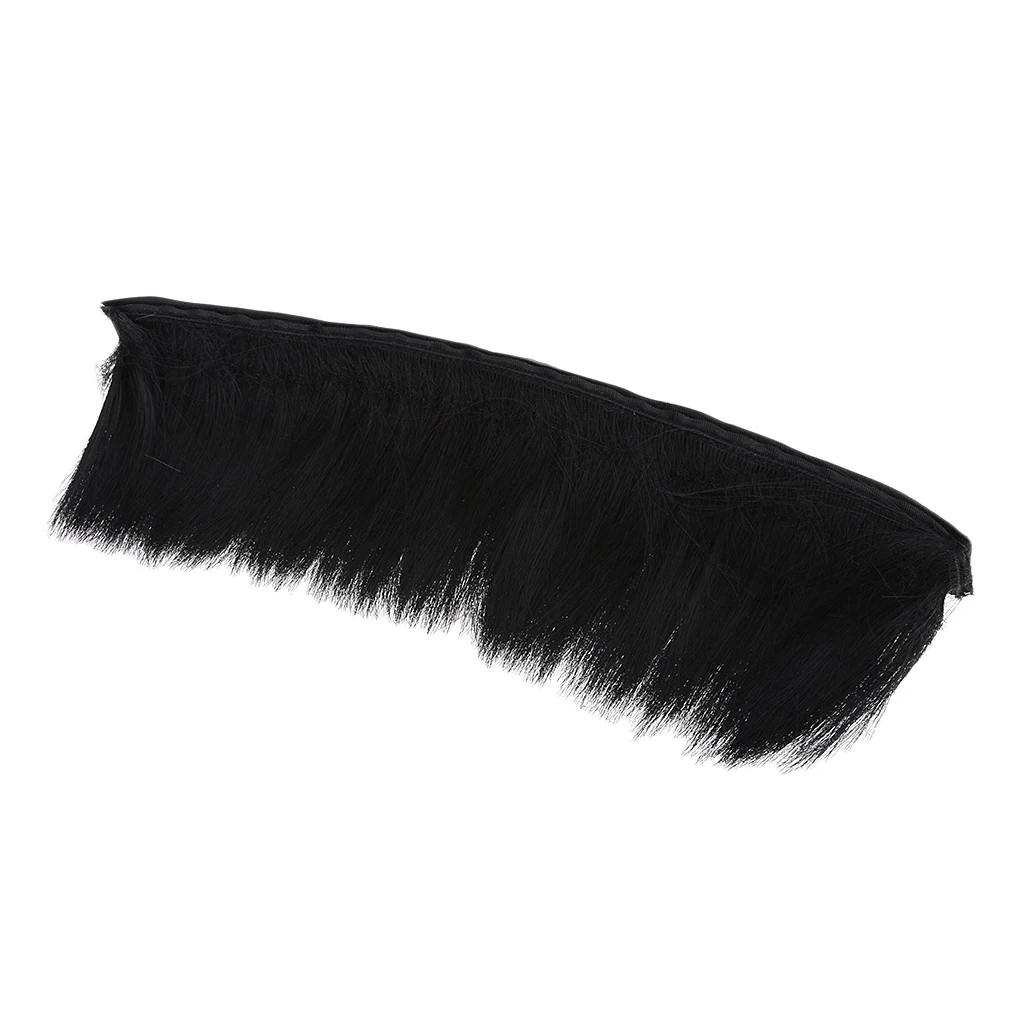 2x Racing Helmet Hawks Motorcycle Adhesive Mohawk Hair Patches Skinhead Costumes Wig , Red and Black