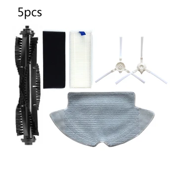 

5pcs Set Drag For Robots 360 S6 Vacuum Cleaner Parts Side Roller Brushes Filters Home Cleaning Dust Clean Up Kit New 2020 Hot