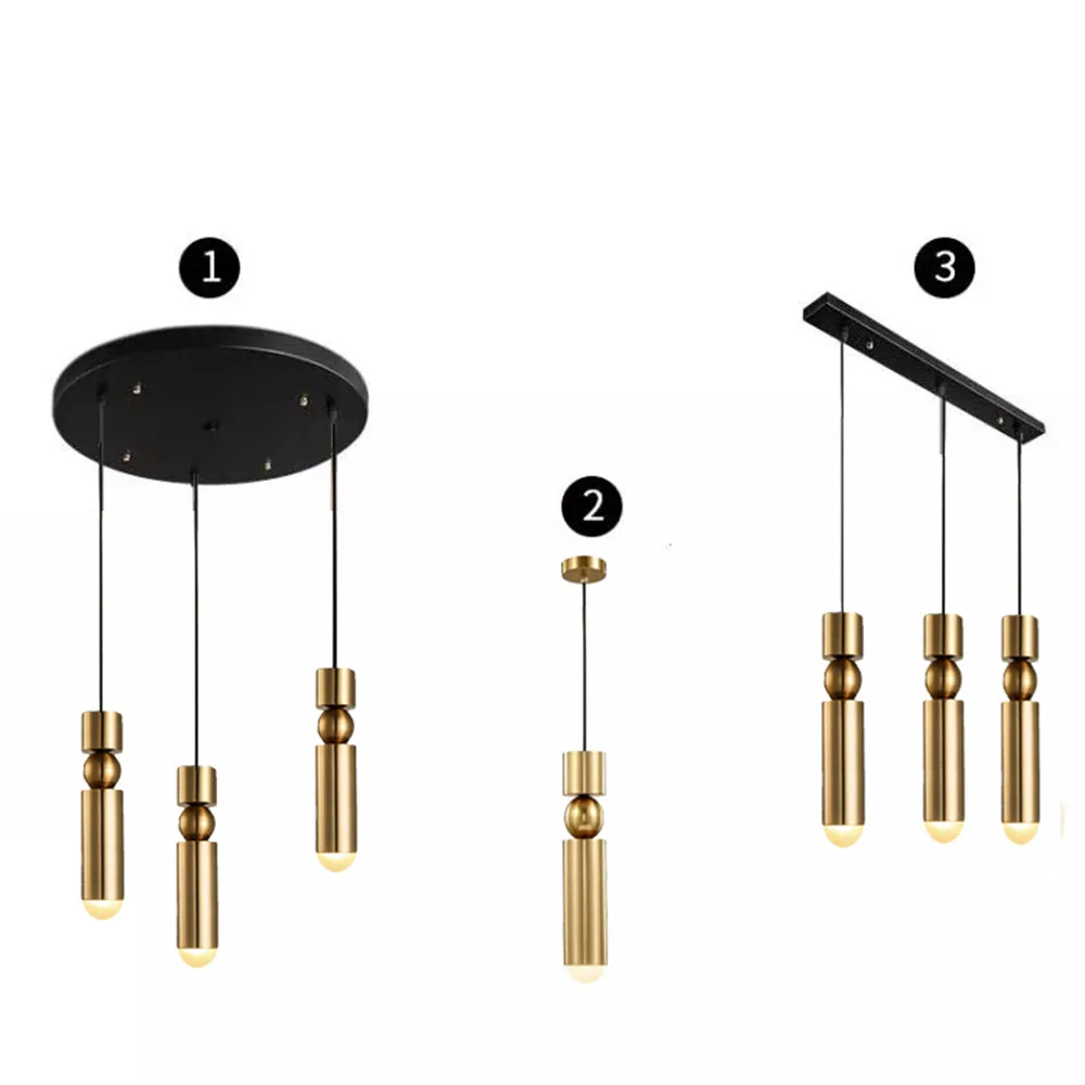 Ultra Modern Gold Pendant Chandelier