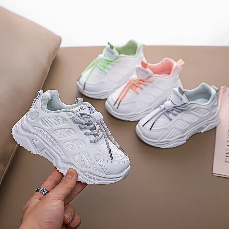 

Спортивная обувь на платформе для подростков и детей, повседневные белые кроссовки для девочек и мальчиков, обувь для бега, обувь для папы, новинка 2023