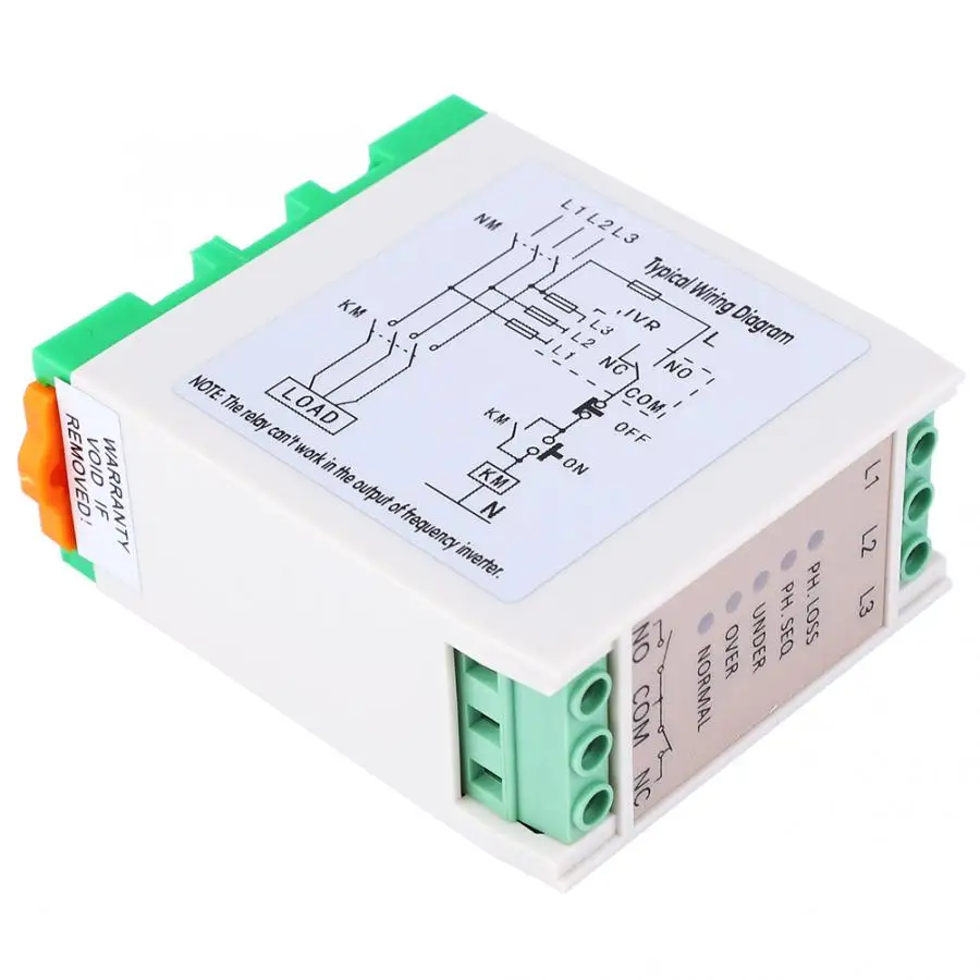 220VAC Voltage Relay，3 Phase Power Supply Monitor Relay，Over & Under Voltage Failure Phase Sequence Protector，Circuit Protection Relay 