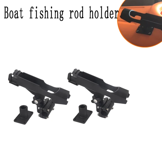 2pc Boat Fishing Rod Pole Holder Bracket Tackle Kit Adjustable for Kayak  Canoe Boat Accessories Fishing