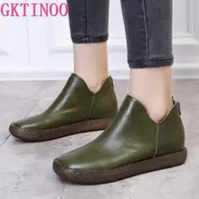 Модная женская обувь; женская обувь из натуральной кожи на плоской подошве; повседневные Мягкие лоферы; женская обувь на плоской подошве для вождения; женская обувь на плоской подошве без застежки