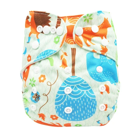 D05 diaper cover VEJYO 1 шт. AIO многоразовый тканевый подгузник для новорожденных мальчиков ткань с полиуретановыми нитями водонепроницаемые Многоразовые Подгузники Регулируемый жилет от 3 до 15 кг - Цвет: D05 diaper cover