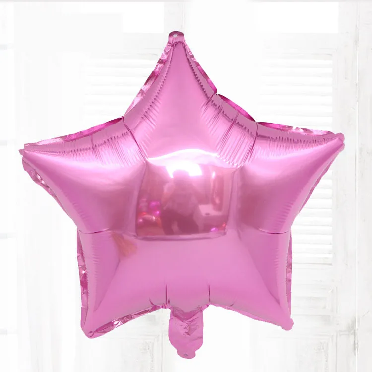 5 шт. 18-дюймовый сердце-образный Алюминий Фольга шар для ко Дню Святого Валентина Свадебная вечеринка украшения расположение День рождения Декор - Цвет: pink Pentagram