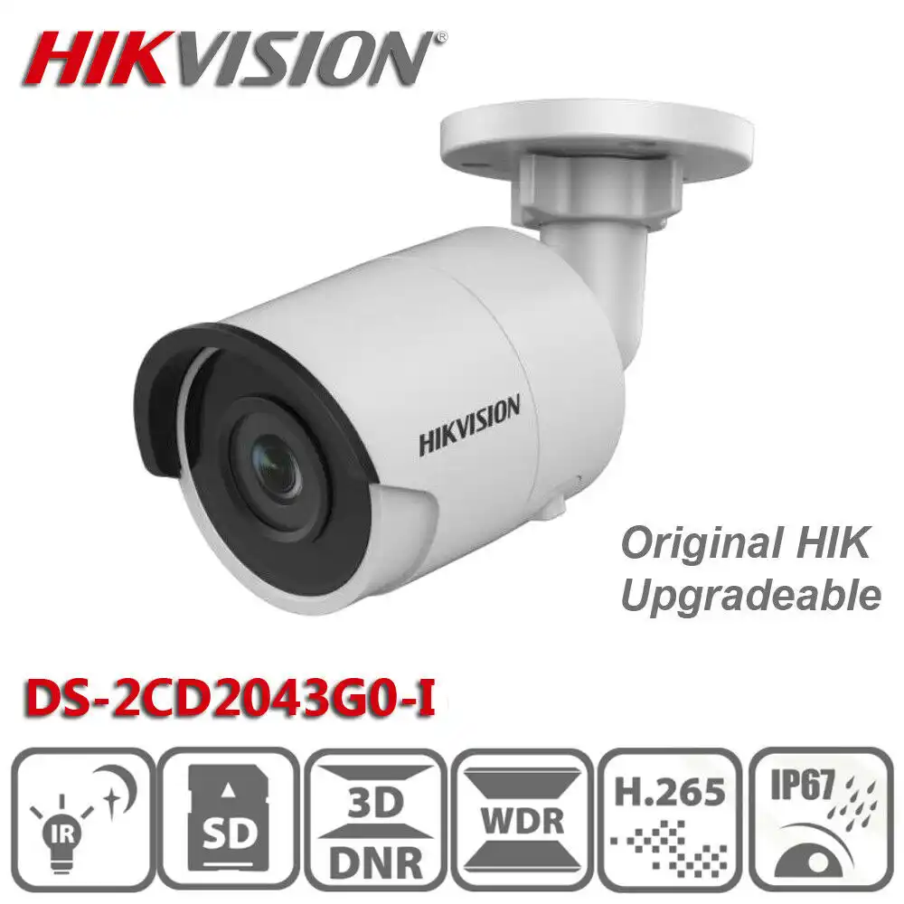 Hikvision DS 2CD1043G0E I 4MP POE IP camera IR30m IP67 H.265 replace DS