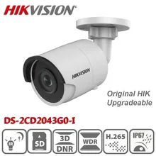 Hikvision original DS-2CD2043G0-I substituir DS-2CD2042WD-I 4mp poe rede bala câmera de segurança upgrade monitor ao ar livre