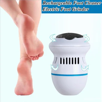 

2020 Electric Foot Callus Remover Files Pedicure Tools USB Rechargeable Foot Files Clean Tools Feet Care For Hard Cracked Skin