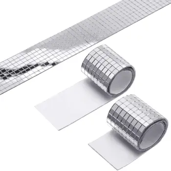 

Mirrors Mosaic Tiles Package Marbless Self-Adhesive Mini Square Glass Decorative Craft DIY Accessory