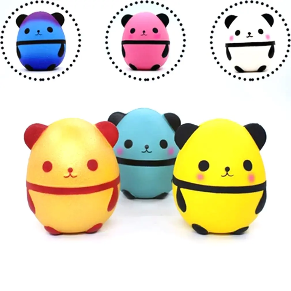 Soft Squeezing Decompression Toy Slow Rebound Vent Decompression Student Decompression Cute Toy Simulation Panda Egg Toys