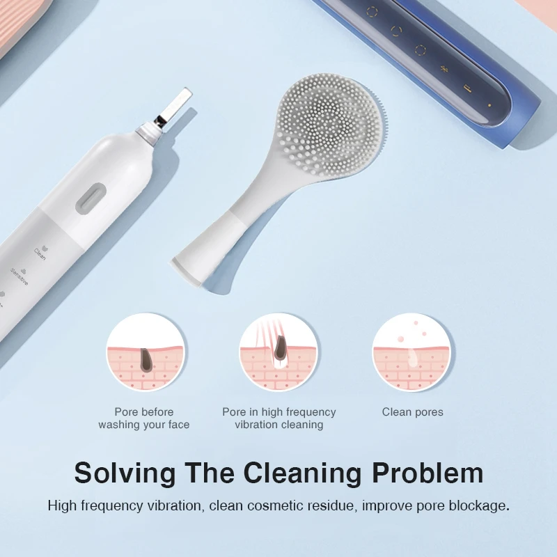Multifunctional 2In1 Electric Toothbrush USB Charging Silicone Cleansing Brush Toothbrush Adults Multifunctional 2In1 Electric Toothbrush USB Charging Silicone Cleansing Brush Toothbrush Adults