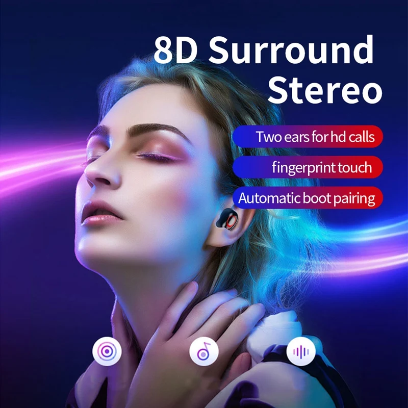 A1S TWS Bluetooth 5 0 Headset Stereo Earphone Wireless Headphone Sports Headset for Xiaomi Samsung Smartphone