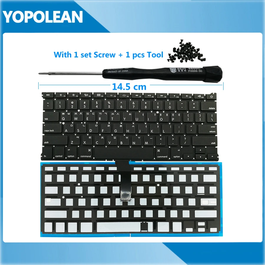 Новая Корейская клавиатура с подсветкой для Macbook Air 13 &quotA1369 2011 A1466 2012 2013 2014 2015