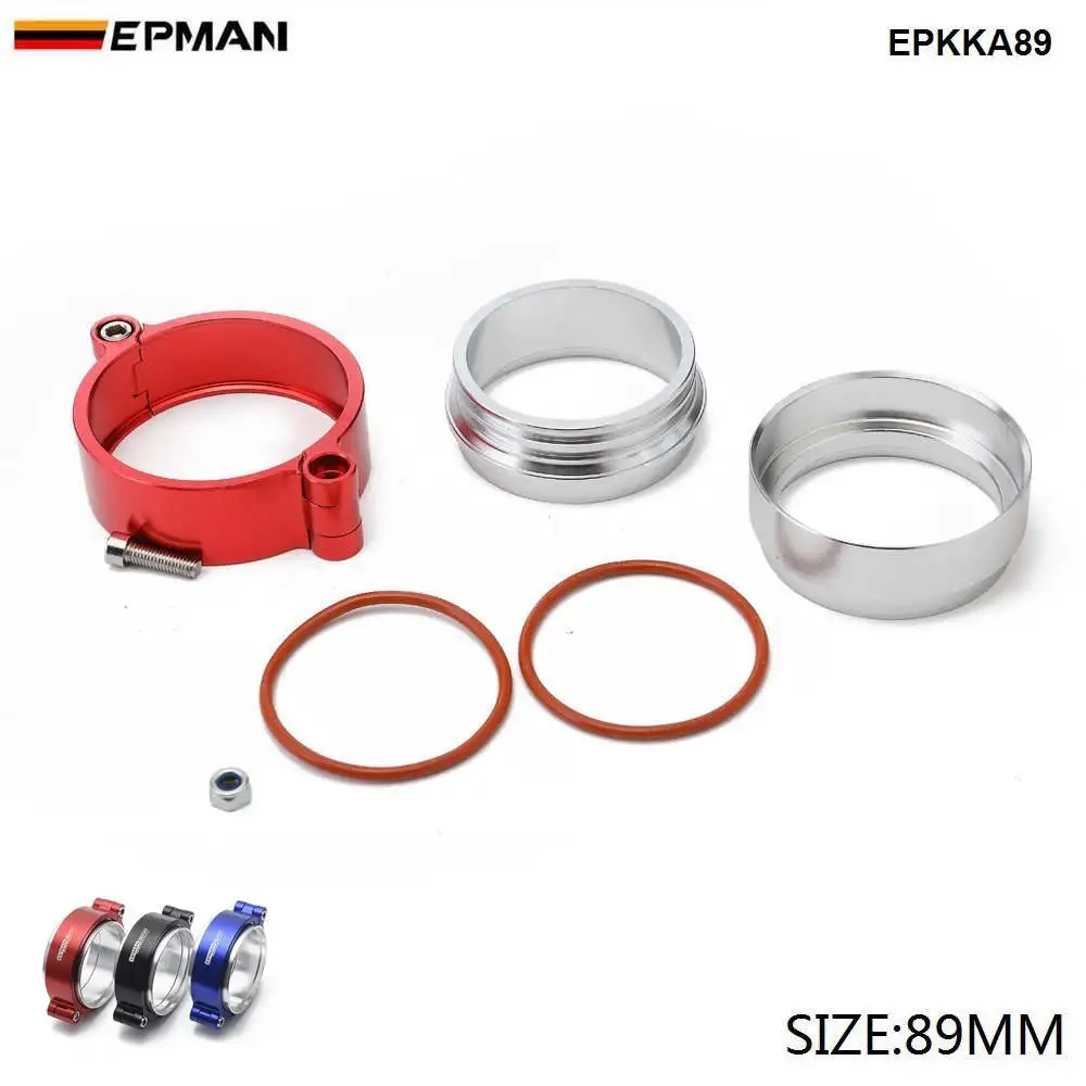 

Epman HD Clamping System Assembly Exhaust V-band Clamp w Flange For 3.5" OD Tubing Pipe EPKKA89