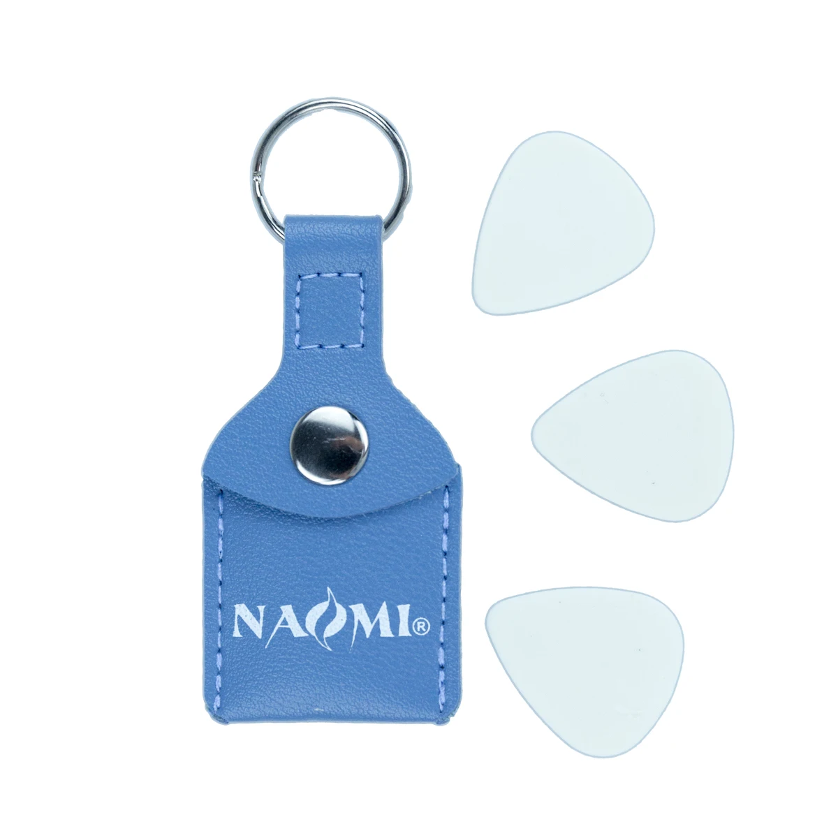 Exquisite Guitar Picks  Pick Holder Genuine Leather ra Plectrum Case  Keychain Shape  Accessories