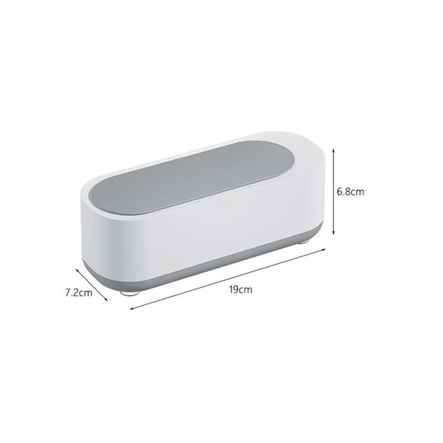 Ultrasonic Cleaning Machine 45000Hz High Frequency Vibration Wash Cleaner Washing Jewelry Glasses Watch Wash Everything white