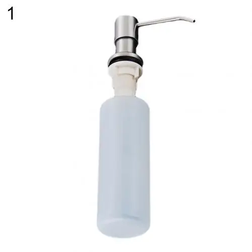 Plastic Bottle Нержавеющая сталь под раковиной диспенсер для жидкого моющего средства лосьон насос бутылка большой емкости достаточно для использования в течение периода времени - Цвет: Plastic Bottle