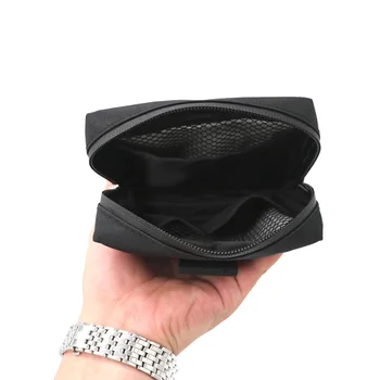 

1 Pc Smell Proof Storage Bag Waterproof Organisation Box Case With Zipper Black
