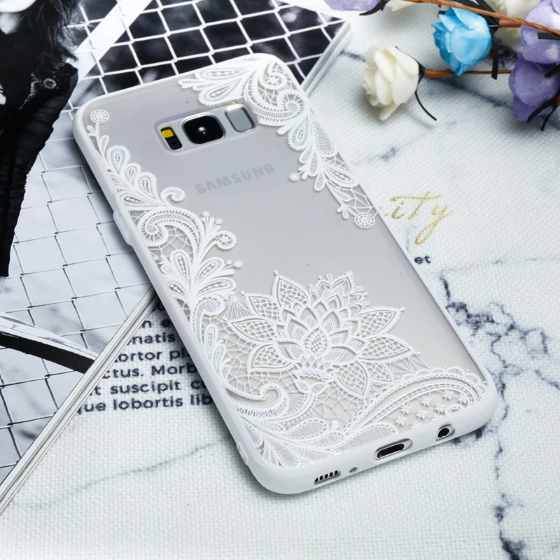 Ретро платье с кружевами и узором роз чехол для samsung Galaxy S6 S7 край S8 S9 плюс J2 J3 J5 J7 Prime 2 J4 J6 A6 A8 ПК+ Мягкий ТПУ чехол с мультипликационным рисунком