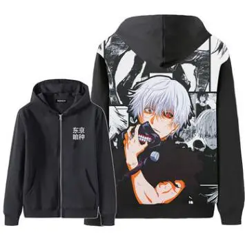 Толстовки с капюшоном в стиле японского вурдалак Kaneki Ken костюм аниме для косплея толстовки зимние куртки пальто - Цвет: 11