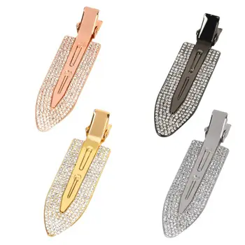 

4pcs No-Bend No-Crease No Mark Pin Curl Clip Rhinestone Hair Clips for Hairstyle Bangs Finger Waves Makeup Application