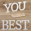 Creative Thick Wooden White Letters Alphabet Wedding Party Birthday Home Decorations Crafts Arts Personalised Name Design - Image 4