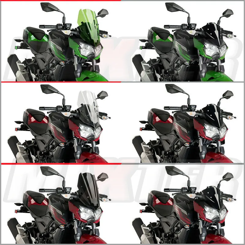 Спортивный мотоцикл лобовое стекло Дефлектор козырек Визер для Kawasaki Z250 Z400 Z-250 Z-400 Z 250 Z 400 Double Bubble