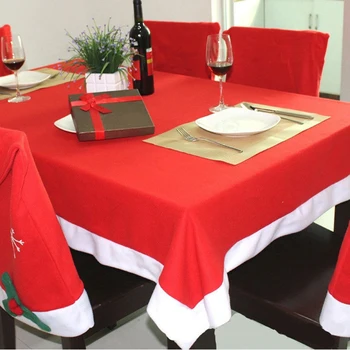 

130*180cm Cartoon Santa Claus Christmas Tablecloth Festival Decor Table Cover