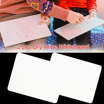 

2pcs/set School Daily Reminder Writing Durable Meeting Room Drawing Kids Study Dry Wipe Whiteboard Student Numeracy Learning